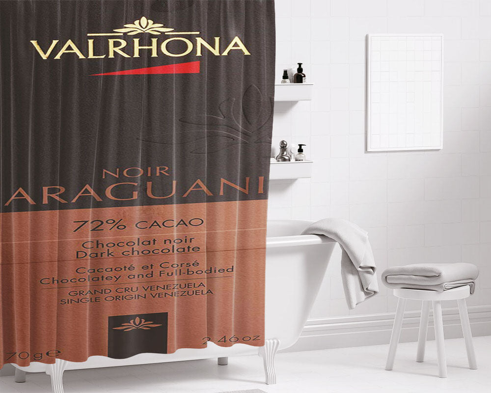 Valrhona Bathroom Shower Curtain Fabric Waterproof | 66 X 72 Inch