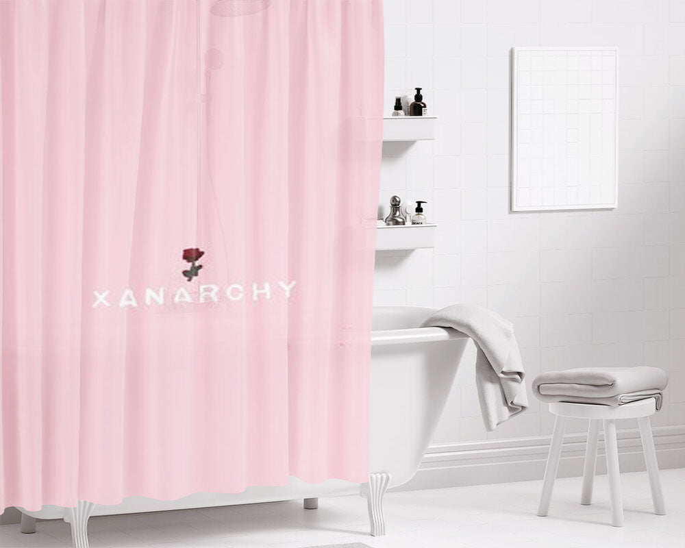 Xanarchy Wallpaper Bathroom Shower Curtain Fabric Waterproof | 66 X 72 Inch