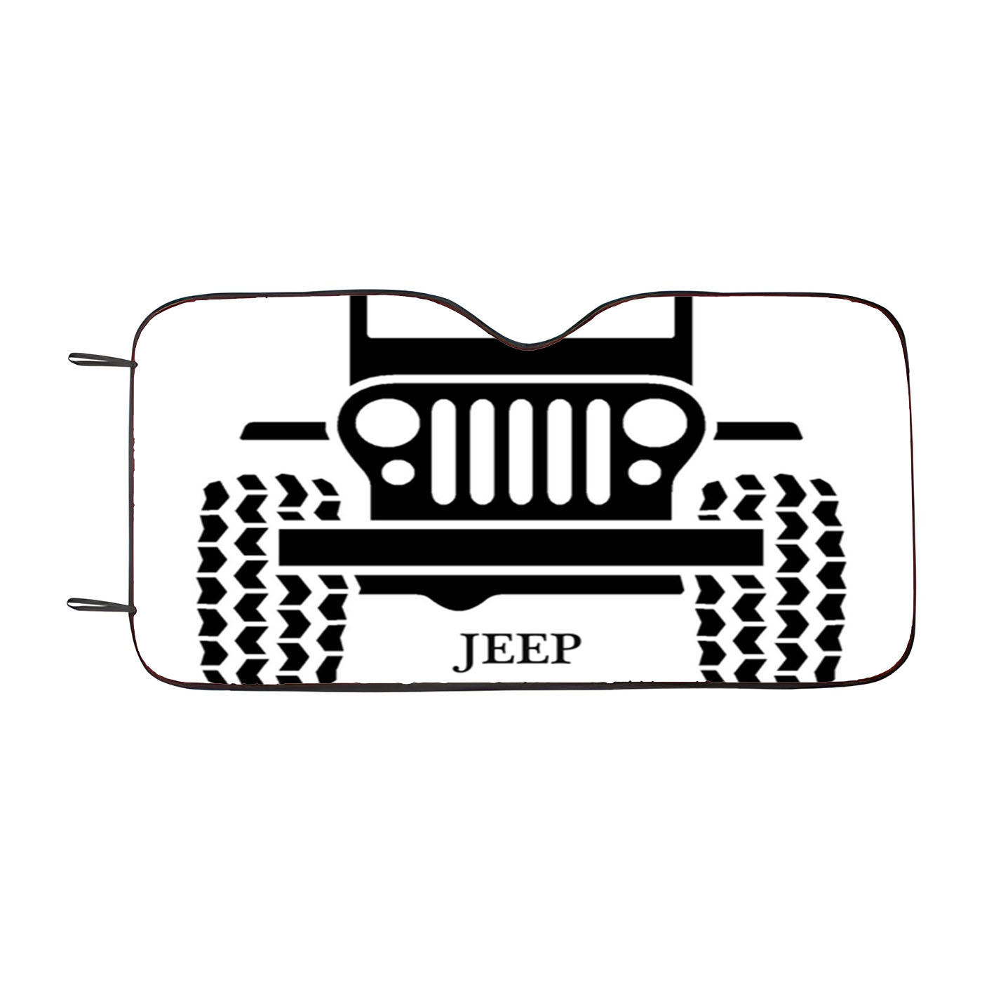 Abstract Jeep Car Auto Sun Shade Windshield Cover