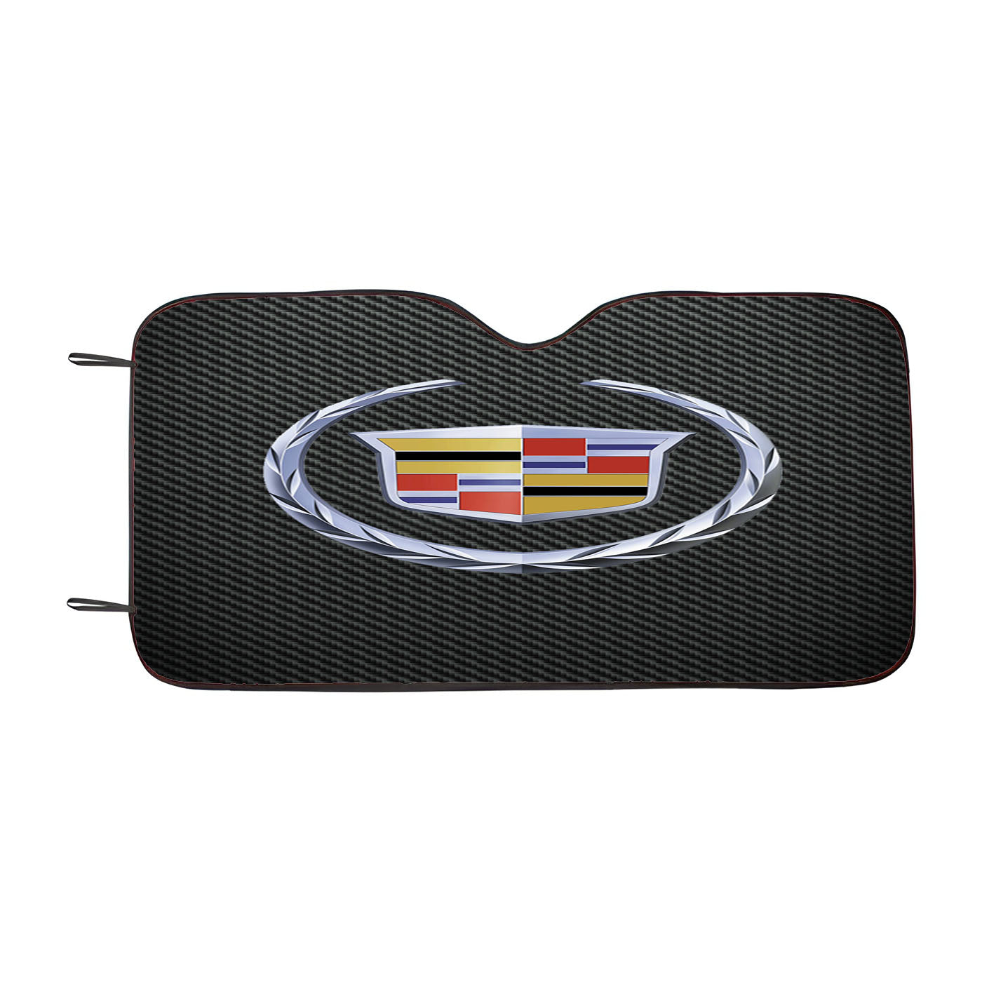 Cadillac Logo Carbon Fiber Car Auto Sun Shade Windshield Cover