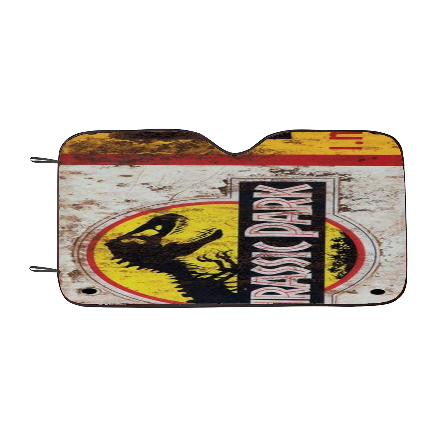 Jurassic Park Jeep License Plate 10 Car Auto Sun Shade Windshield Cover