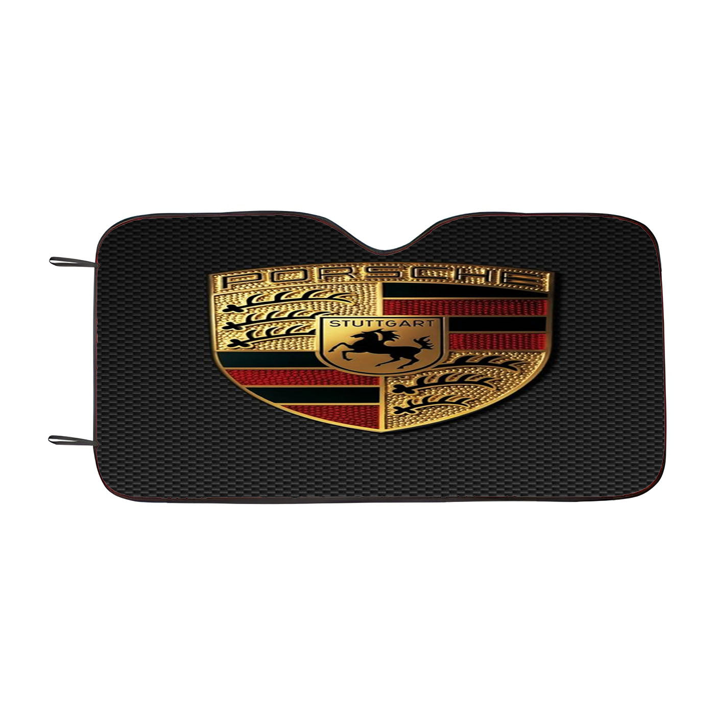 Porsche Carbon Emblem Logo Car Auto Sun Shade Windshield Cover