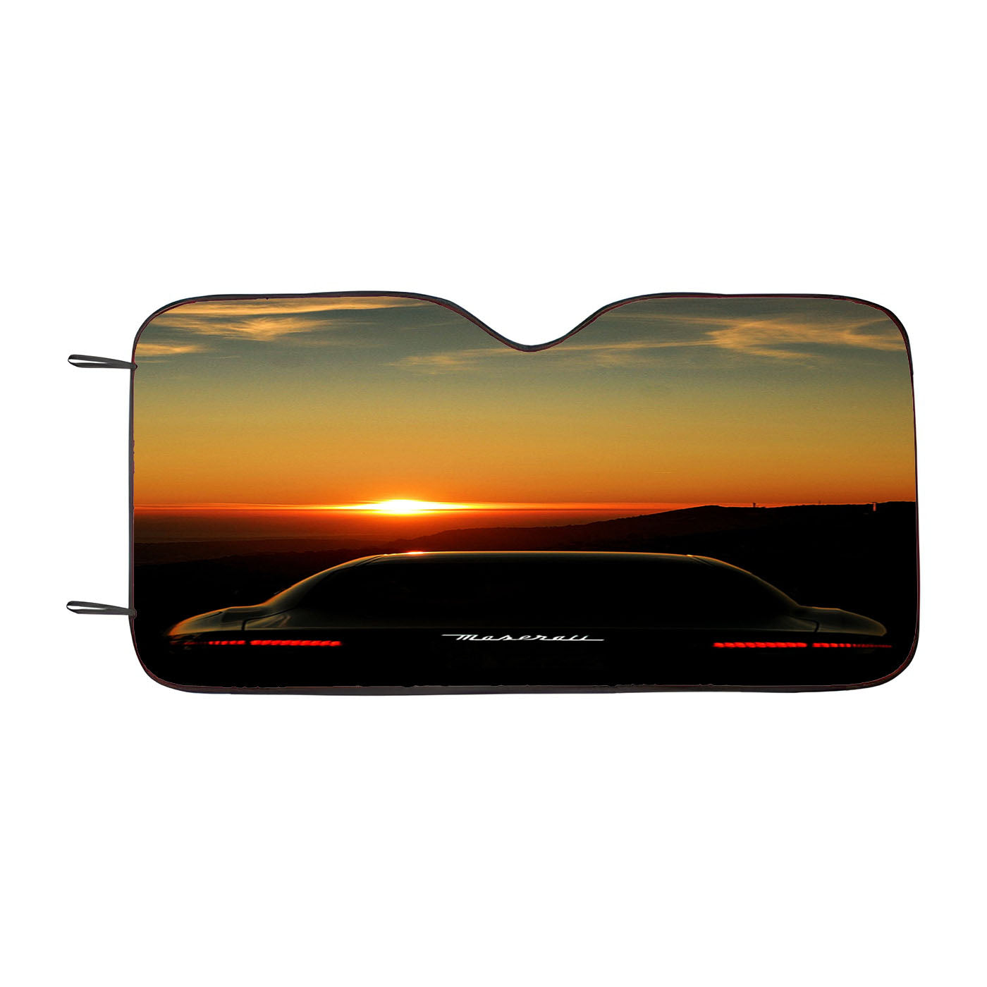 Maserati Sunset Wallpaper Car Auto Sun Shade Windshield Cover