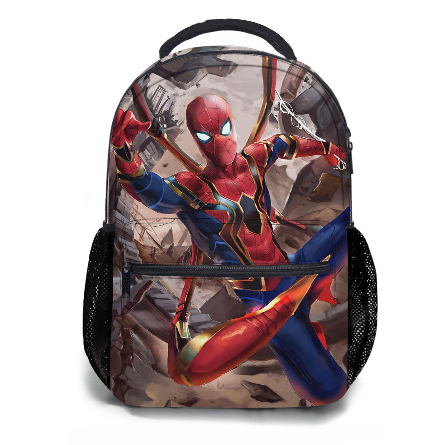 Avanger Infinity War Iron Spiderman School Backpacks