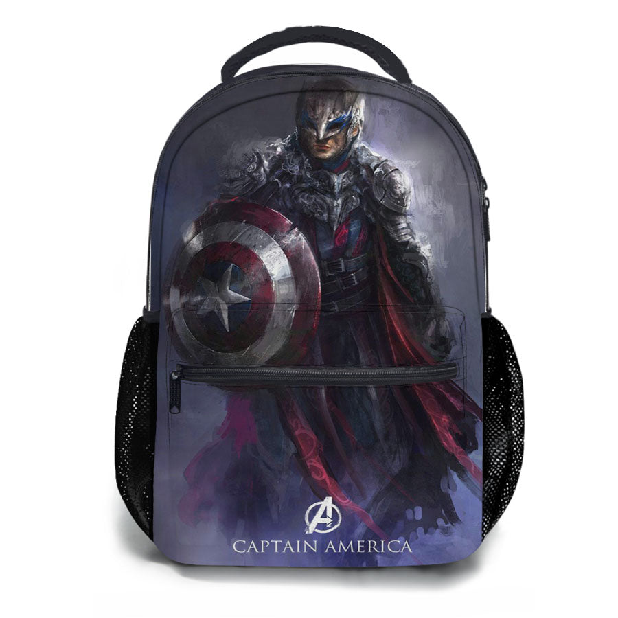 Avengers Captain America Mural School Backpacks