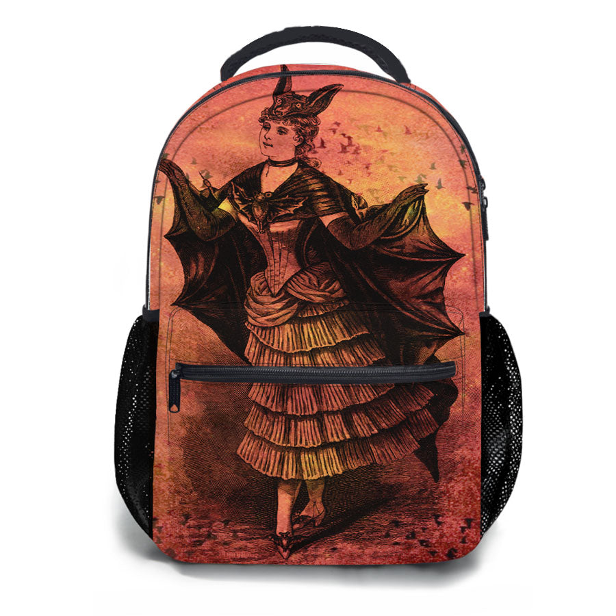 Batgirl Batman Red Painting School Backpacks