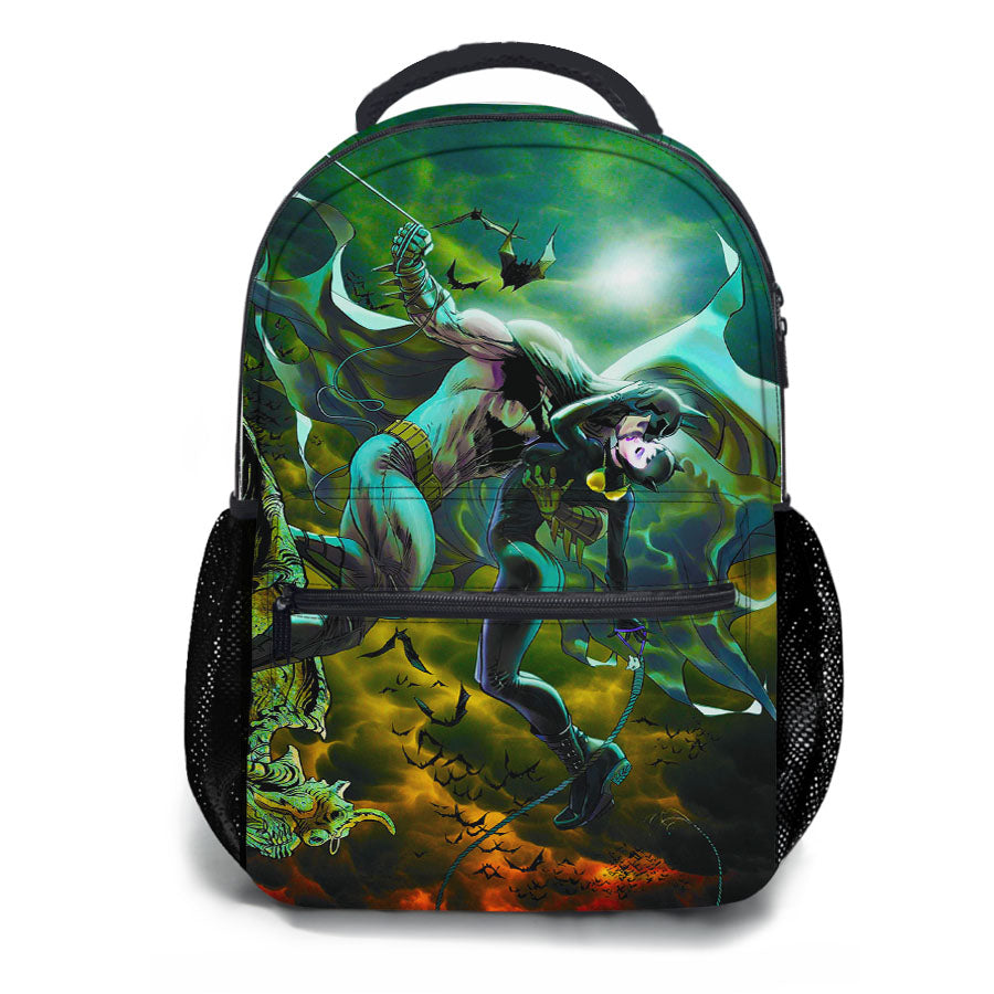 Batman And Catwoman Kiss School Backpacks