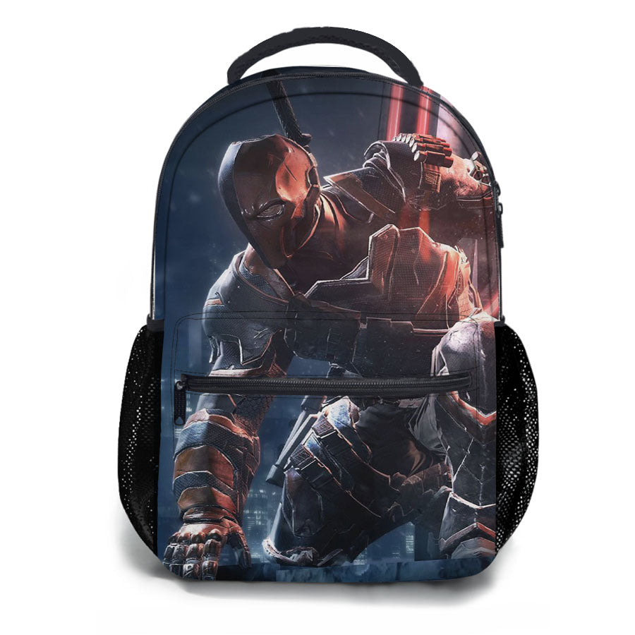 Batman Arkham Deathstroke Boss Fight School Backpacks