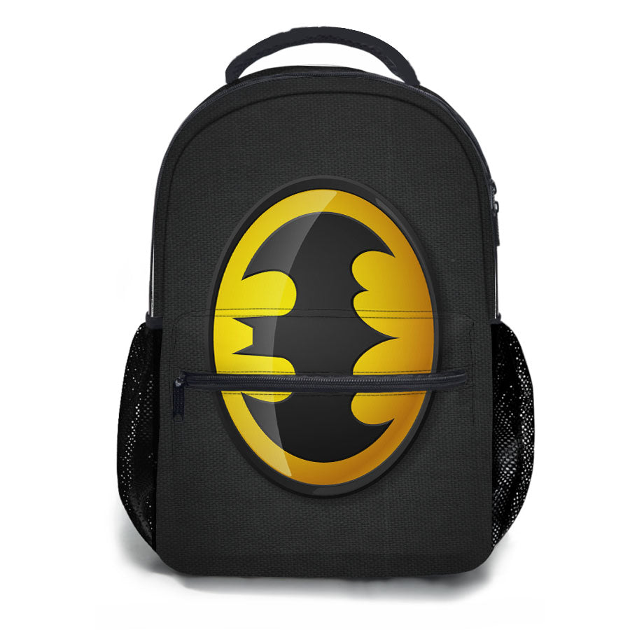 Batman Logo Black School Backpacks