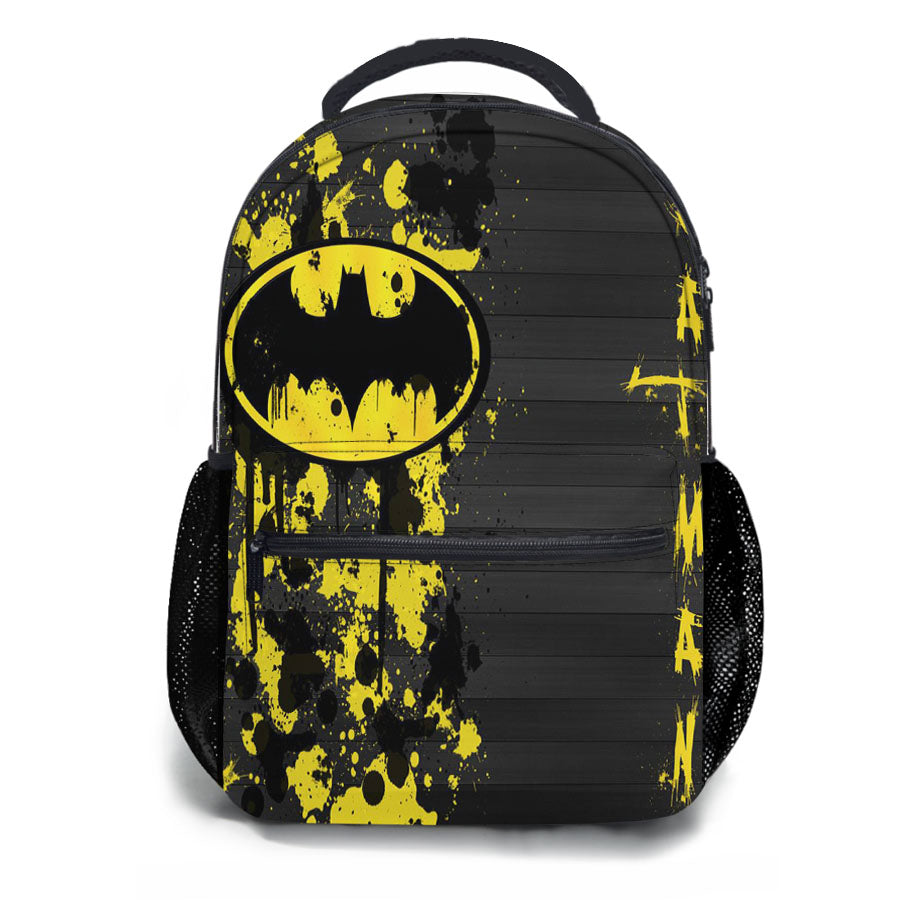 Batman Yellow Splash School Backpacks