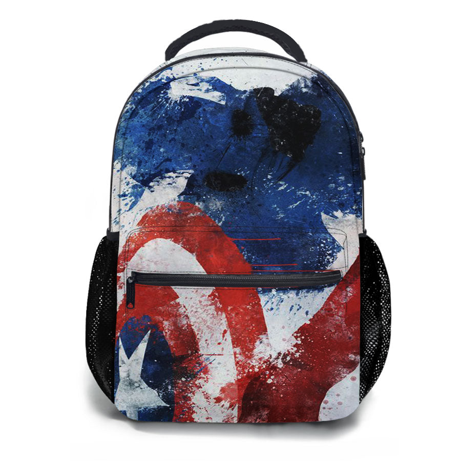 Captain America By Melissa Smith School Backpacks