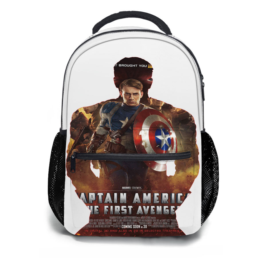 Captain America First Avengers Poster School Backpacks