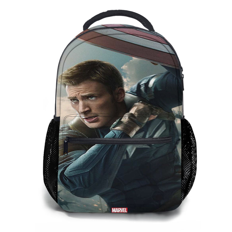 Captain America In War School Backpacks