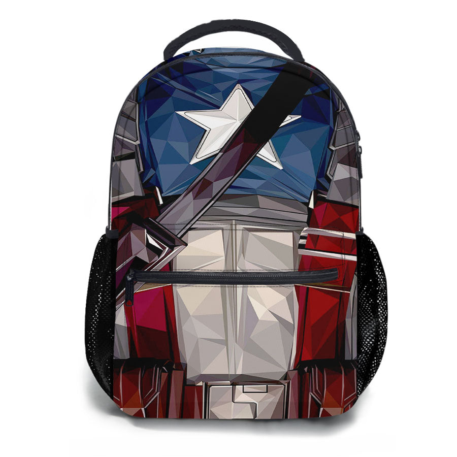 Captain America The First Avenger Art Colour School Backpacks