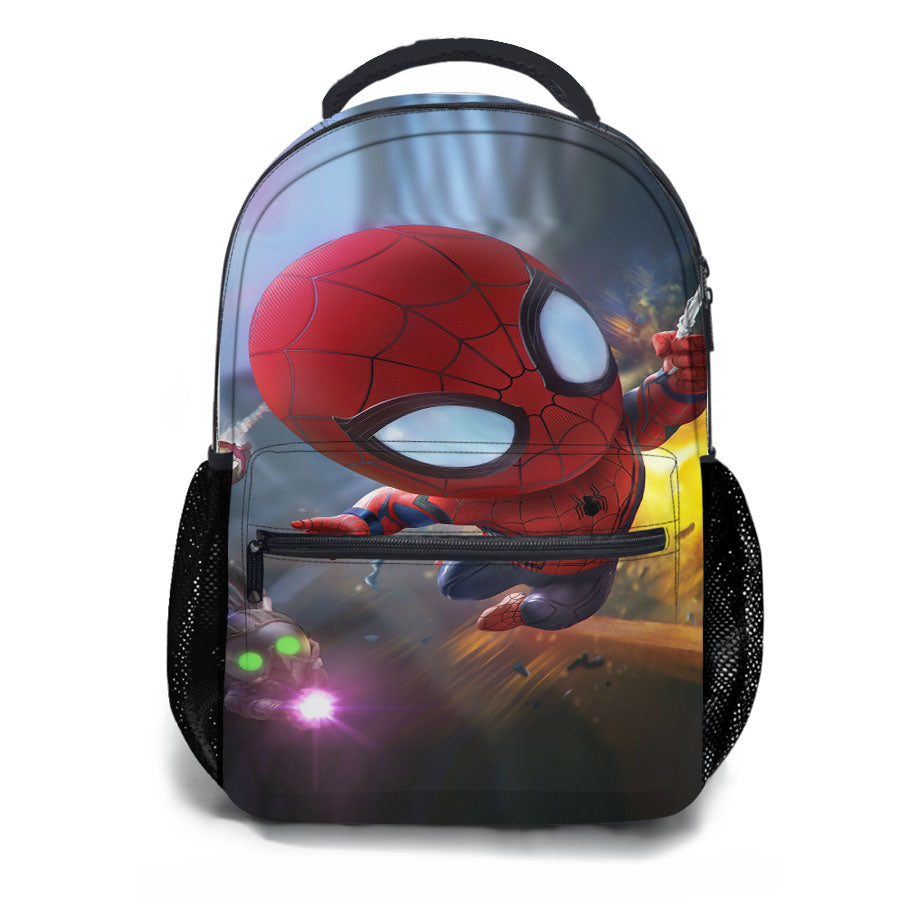 Chibi Spiderman Art School Backpacks