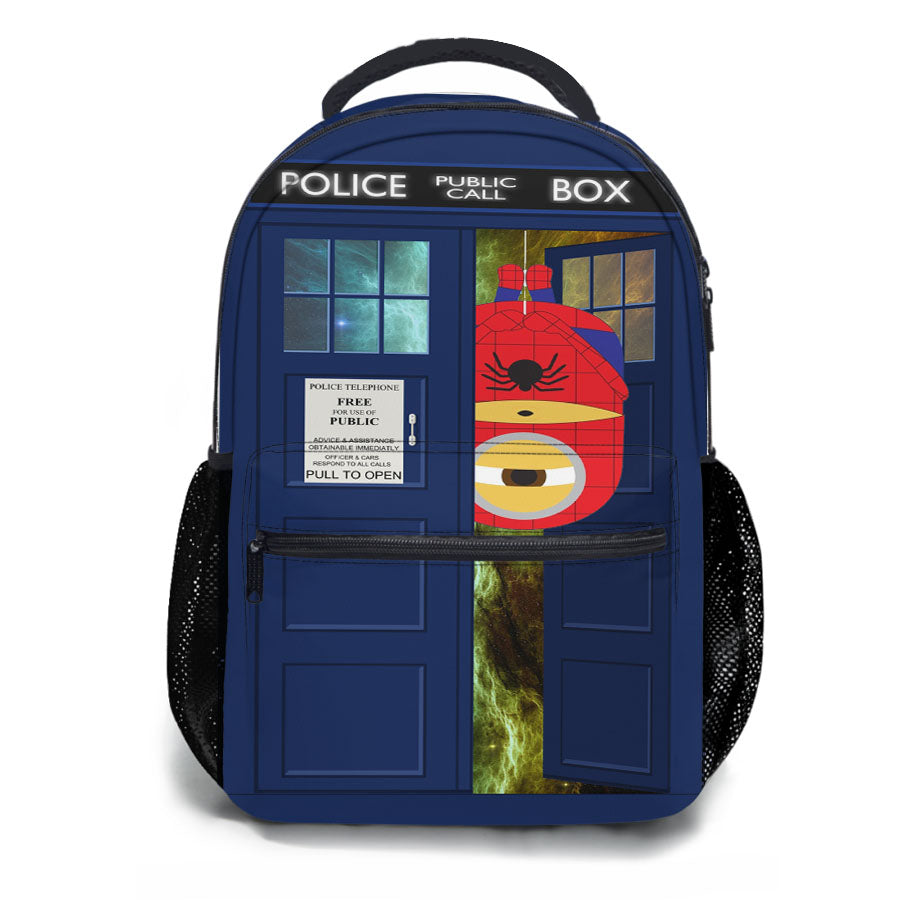 Despicable Me Minion Spiderman Tardis School Backpacks