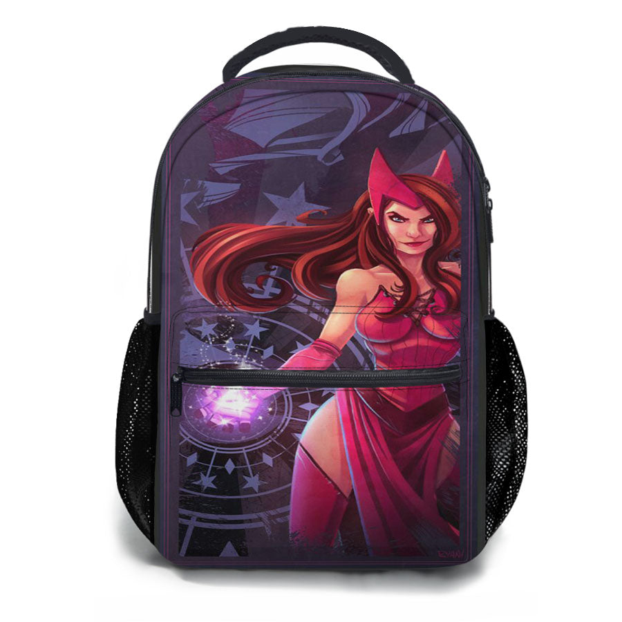 Miss Captain America Woman School Backpacks