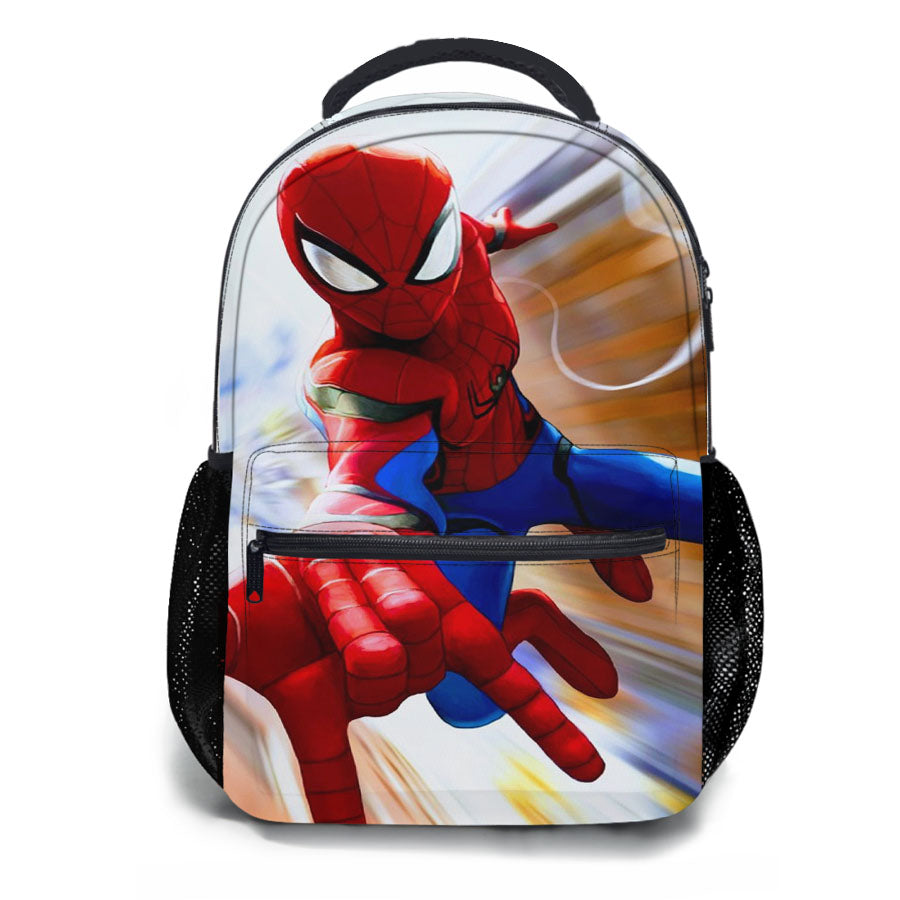 Moving Fast Spiderman Art School Backpacks