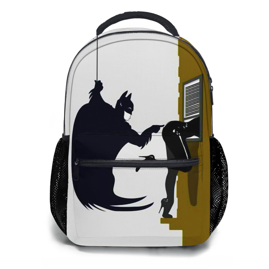 Naughty Batman And Catwoman School Backpacks