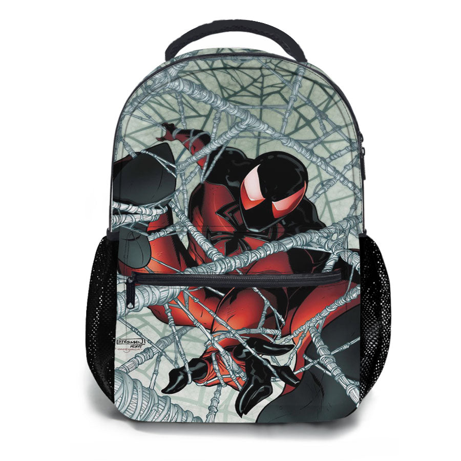 Scarlet Spiderman Web Spider School Backpacks