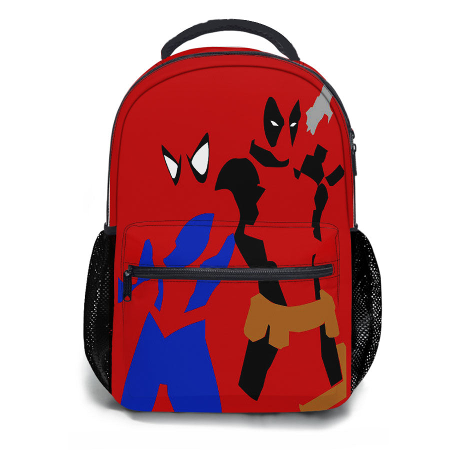 Spider Man And Deadpool Pose School Backpacks