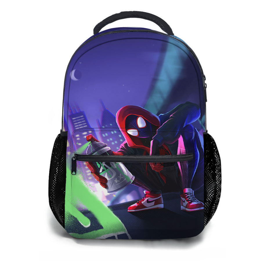 Spider Man Miles Morales Spray Paint Mural School Backpacks