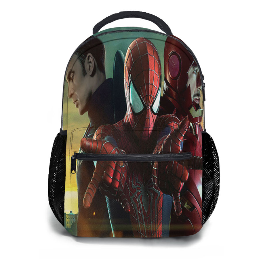 Spiderman Captain Iron Marvel School Backpacks