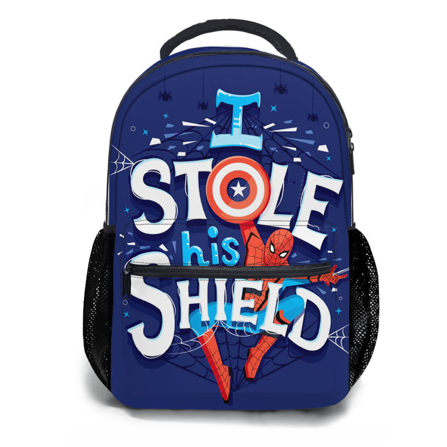 Spiderman Shield School Backpacks