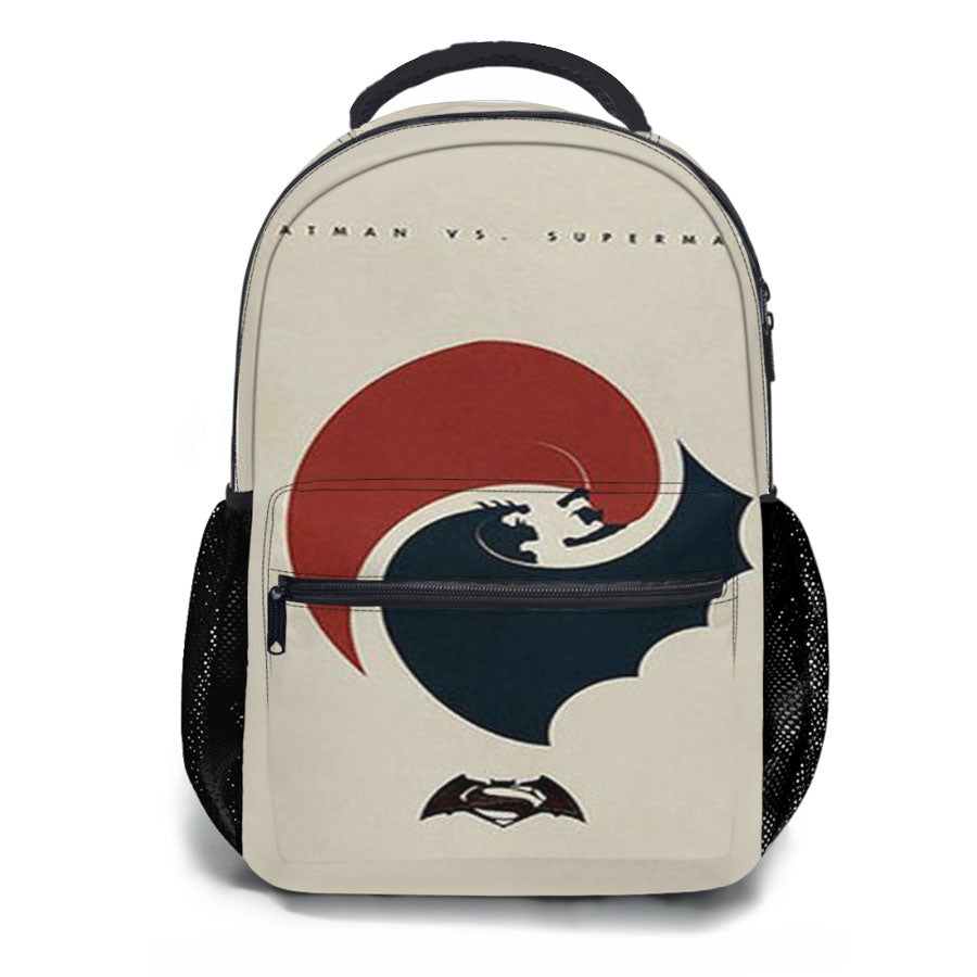 Superman Vs Batman Yin Yang School Backpacks