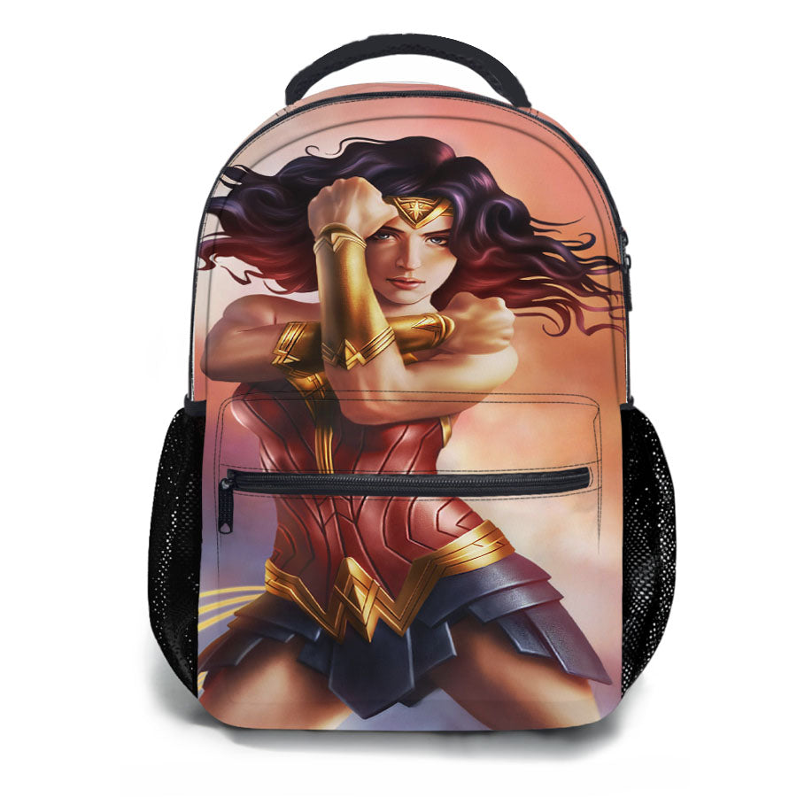 Wonder Woman Galaxy Fan Art School Backpacks