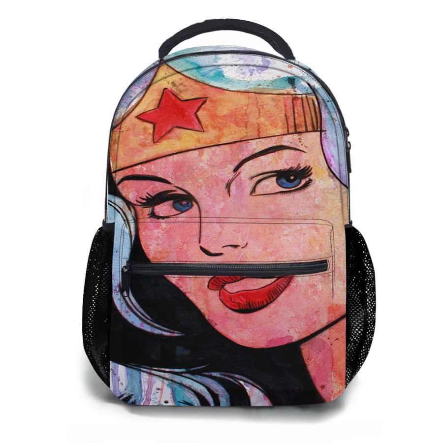 Wonder Woman Wallpaper School Backpacks