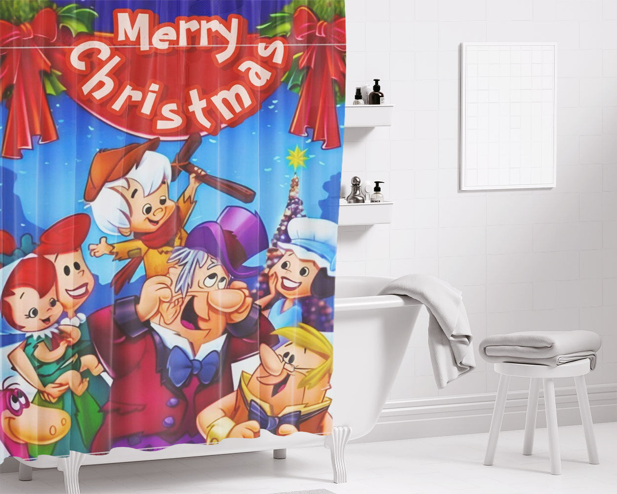 Thanksgiving Bathroom Shower Curtain Fabric Waterproof | 66 X 72 Inch