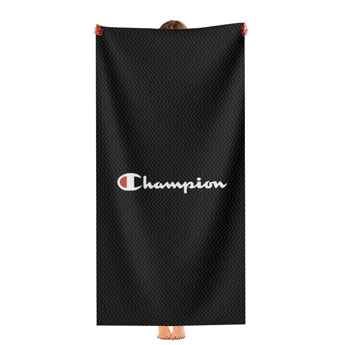 Champion Black Motif Ultra-Soft Luxury Bathroom Towels