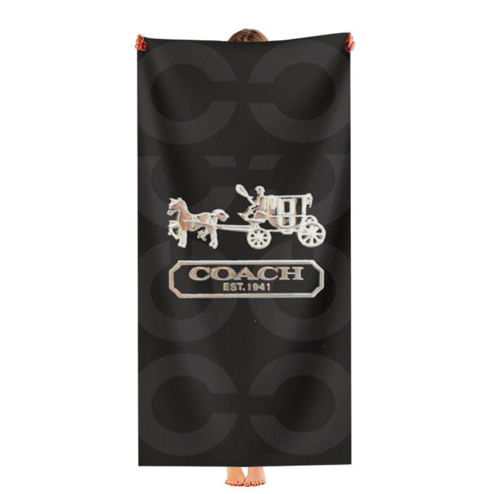 Coach Bag Logo Ultra-Soft Luxury Bathroom Towels