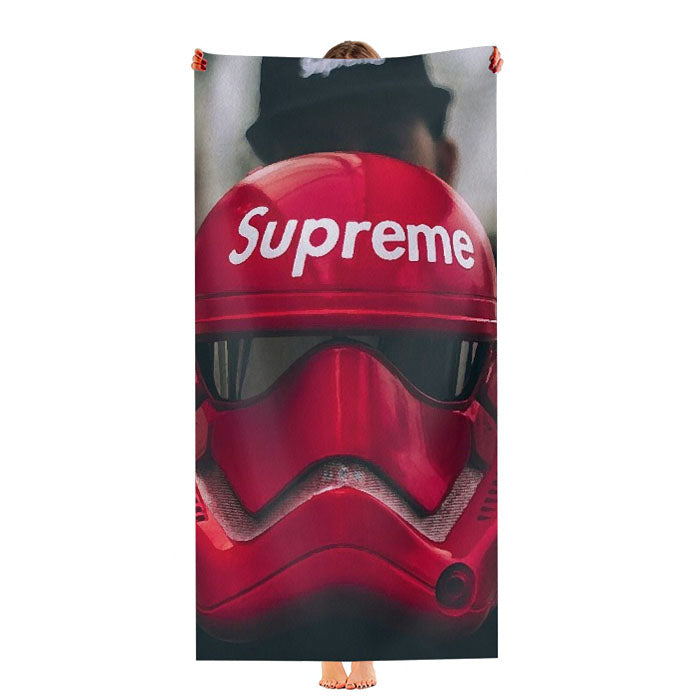 Darth Vader Red Supreme Helmet Ultra-Soft Luxury Bathroom Towels