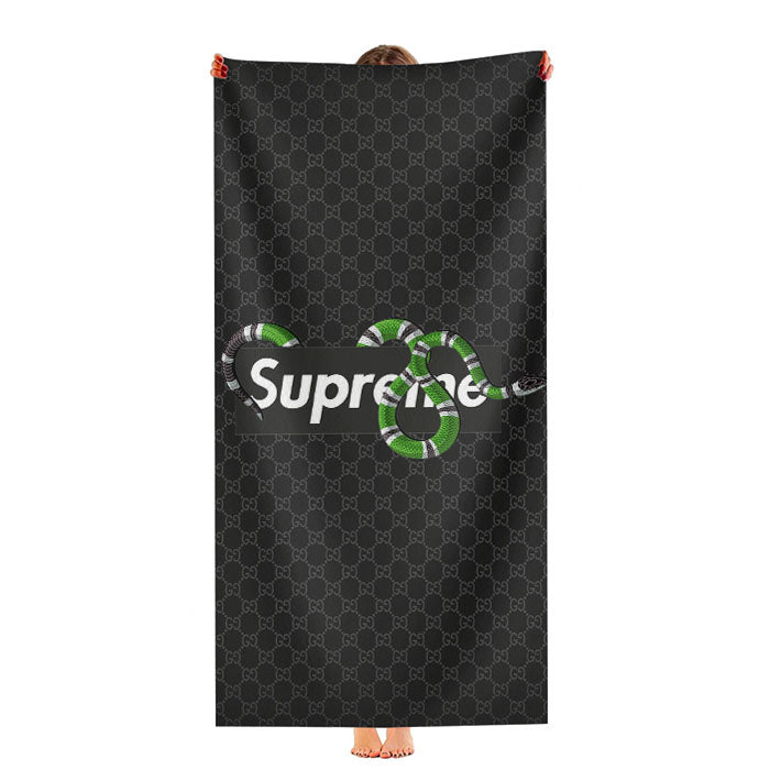Gucci And Supreme Ultra-Soft Luxury Bathroom Towels