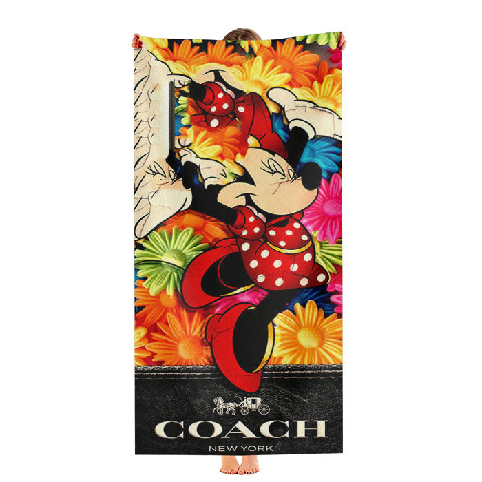 Minnie Mouse Coach Ultra-Soft Luxury Bathroom Towels