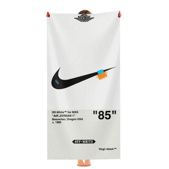 Off White For Nike X Air Jordan Ultra-Soft Luxury Bathroom Towels