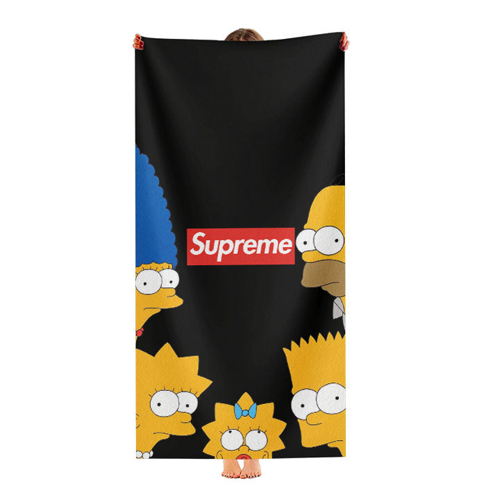 Simpson Family Supreme Black Ultra-Soft Luxury Bathroom Towels