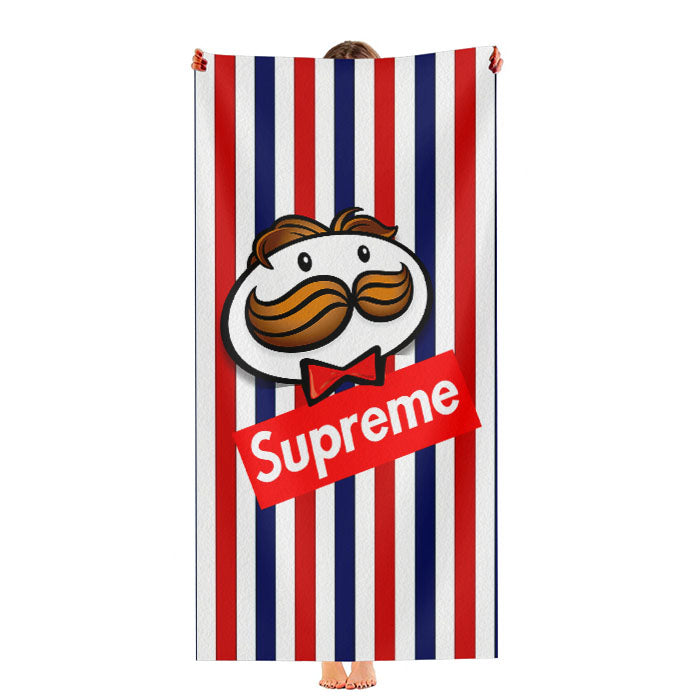 Supreme X Pringles Line Red Ultra-Soft Luxury Bathroom Towels