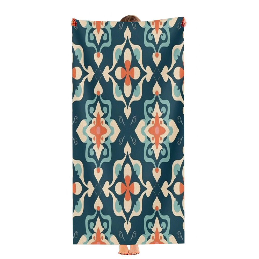 A Pattern With The Letter Ultra-Soft Luxury Bathroom Towels