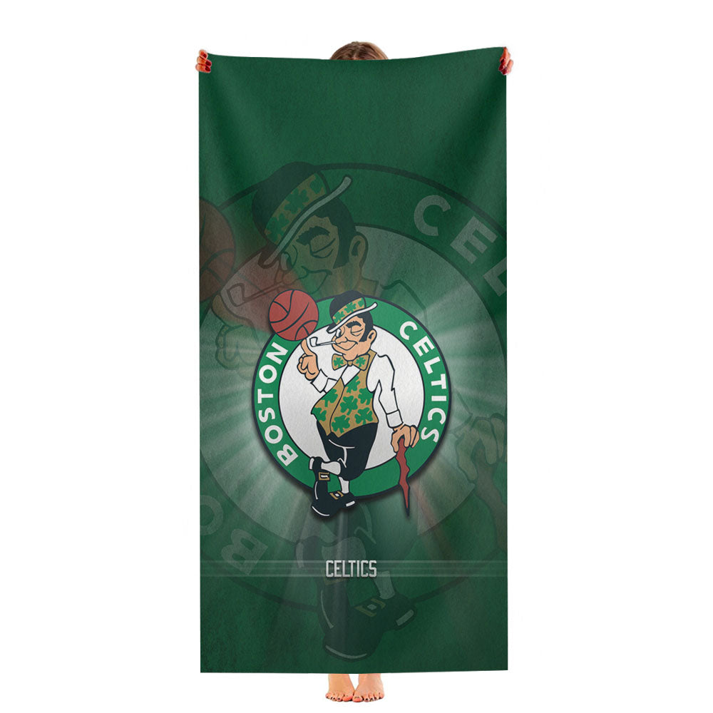 Awesome Boston Celtics Logo Wallpaper Ultra-Soft Luxury Bathroom Towels