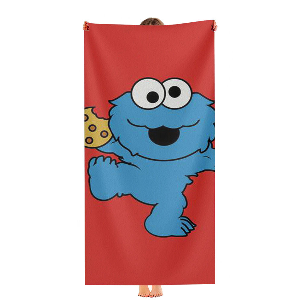 Baby Cookie Monster Ultra-Soft Luxury Bathroom Towels