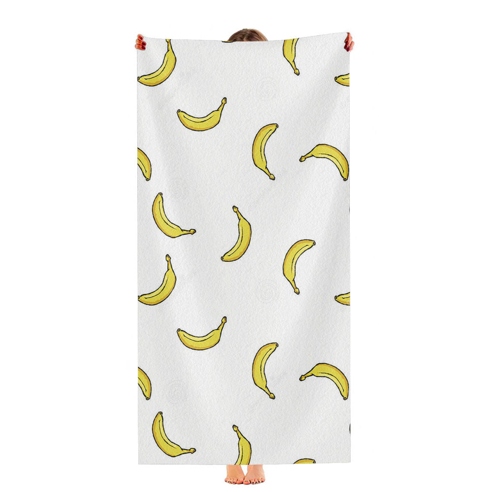 Banana Pattern Ultra-Soft Luxury Bathroom Towels