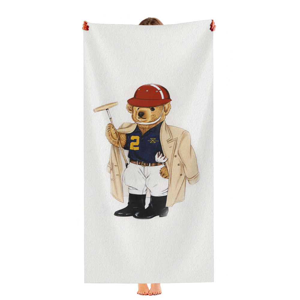 Baseball Ralp Polo Bear Ultra-Soft Luxury Bathroom Towels