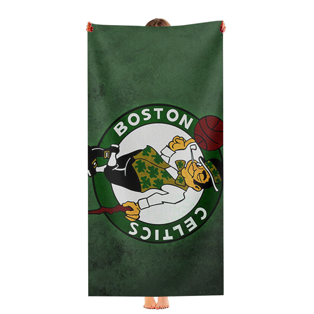 Basket Ball Boston Celtic Ultra-Soft Luxury Bathroom Towels