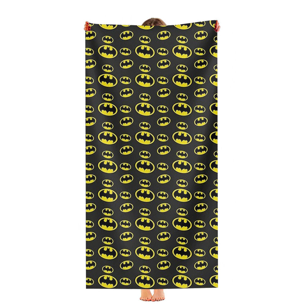 Batman Pattern Logo Ultra-Soft Luxury Bathroom Towels