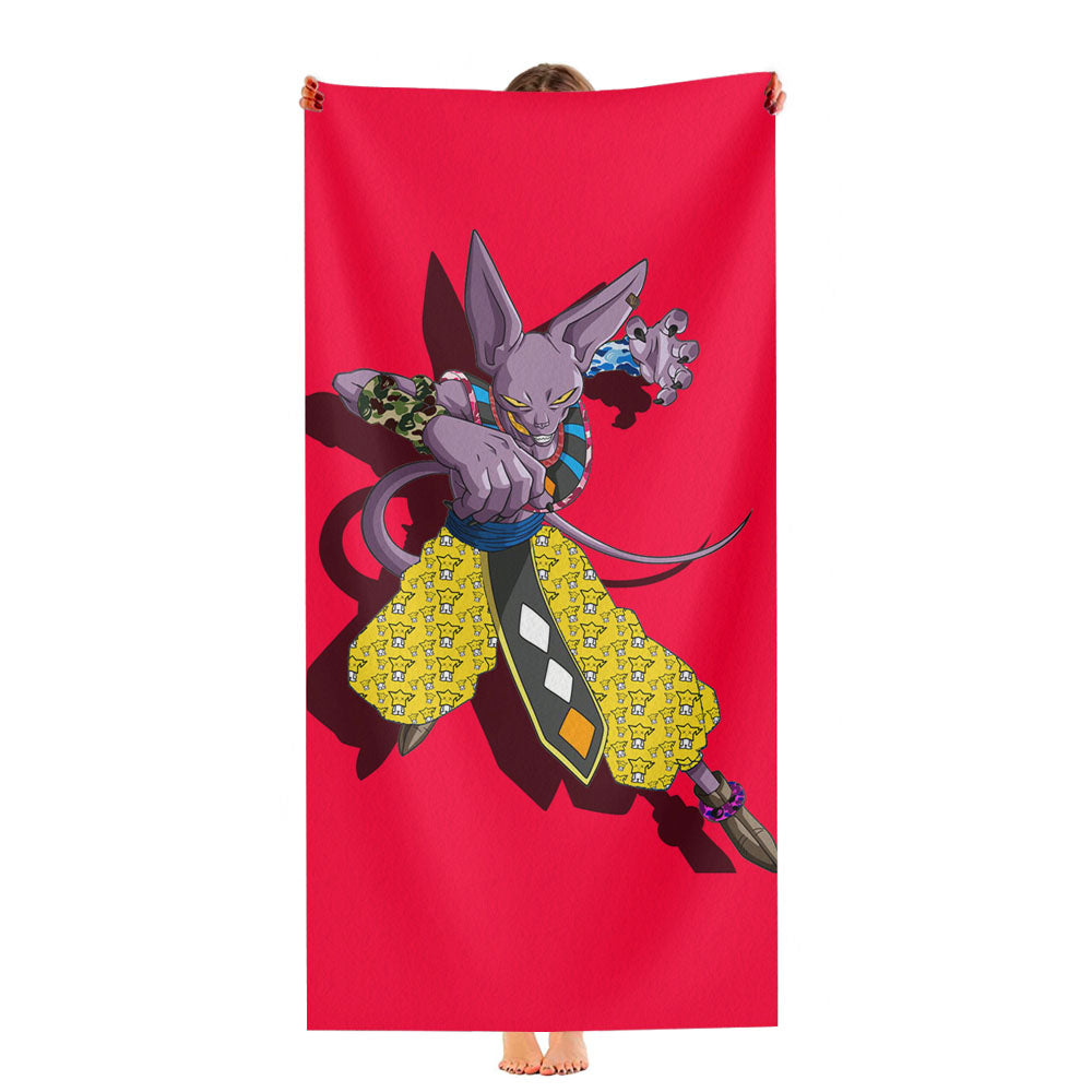 Beerus X Pattern Bape Custome Ultra-Soft Luxury Bathroom Towels