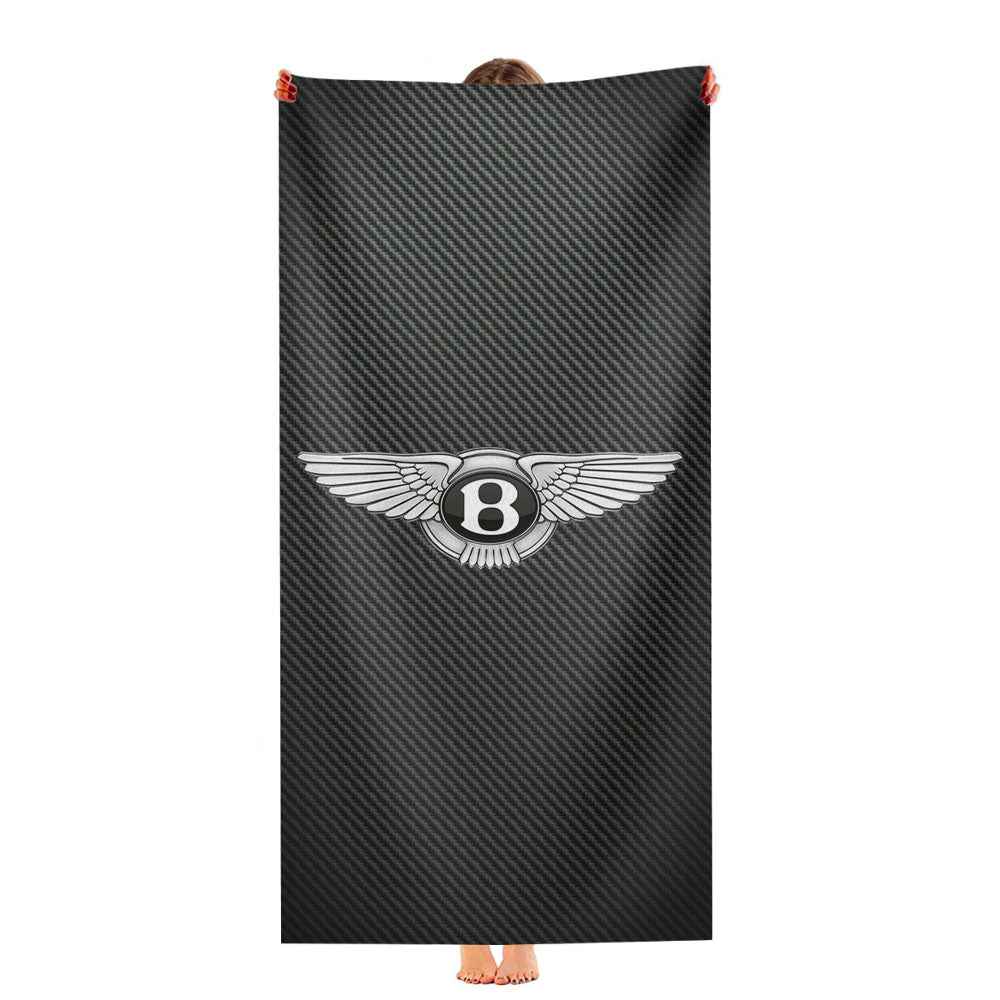 Bentley Logo Carbon Ultra-Soft Luxury Bathroom Towels