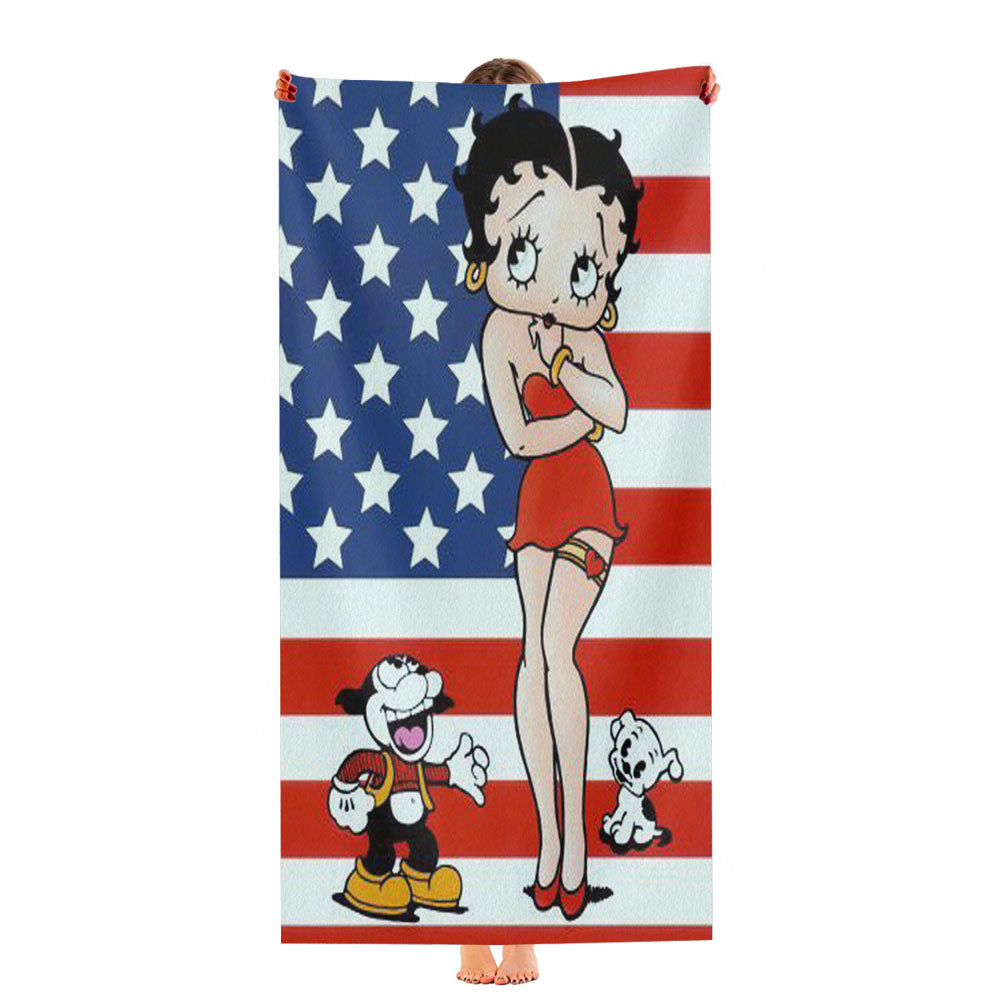 Betty Boop 2 Ultra-Soft Luxury Bathroom Towels